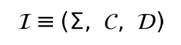 i equiv sigma, c, d